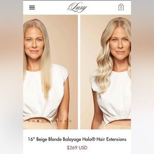 Brand new Luxy Hair halo extensions!